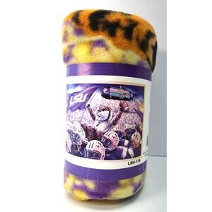 LSU Louisiana State‎ University Team Celebration Mascot Fleece Blanket 48" x 60"